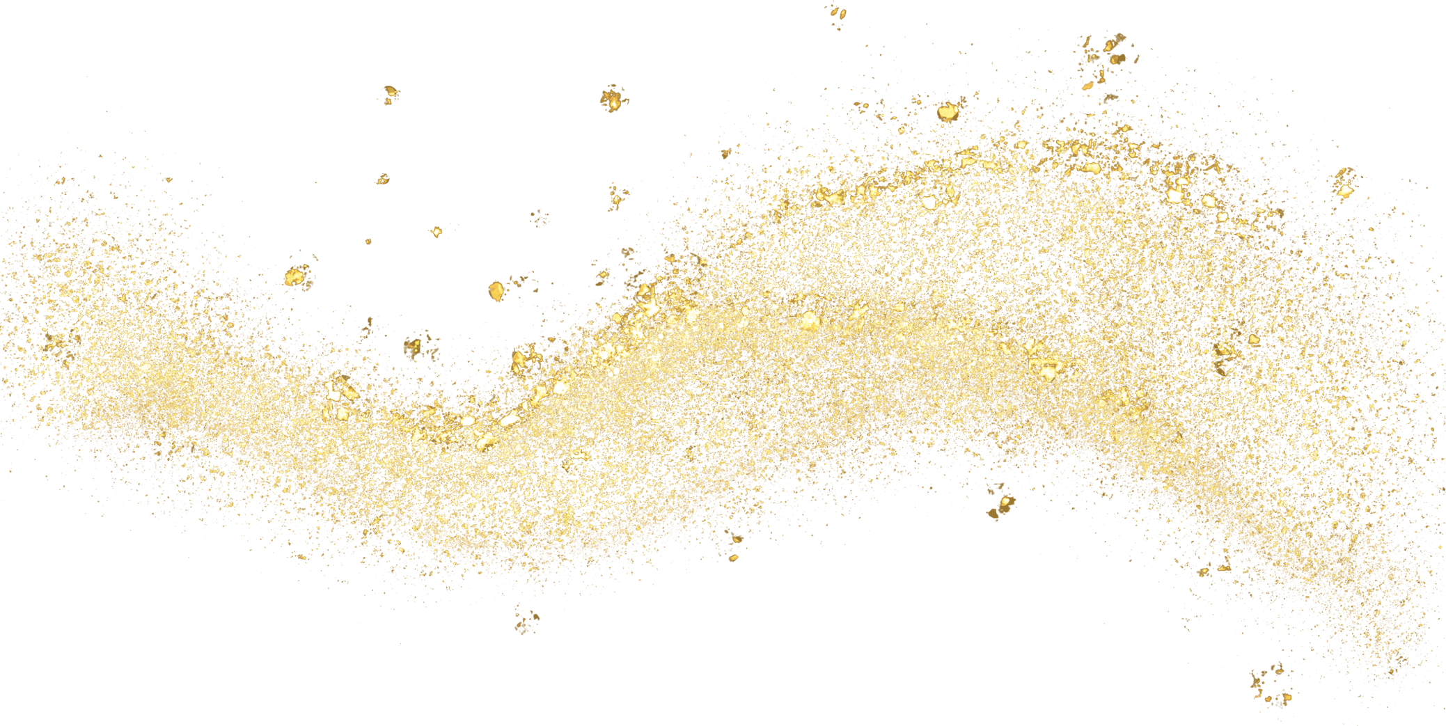 gold glitter shiny sprinkles curve